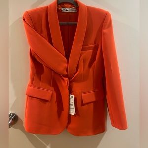 NEW!! Zara Orange Blazer